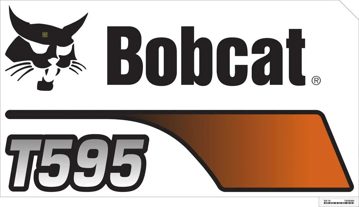 Bobcat Left Hand T595 Model Decal 7302838