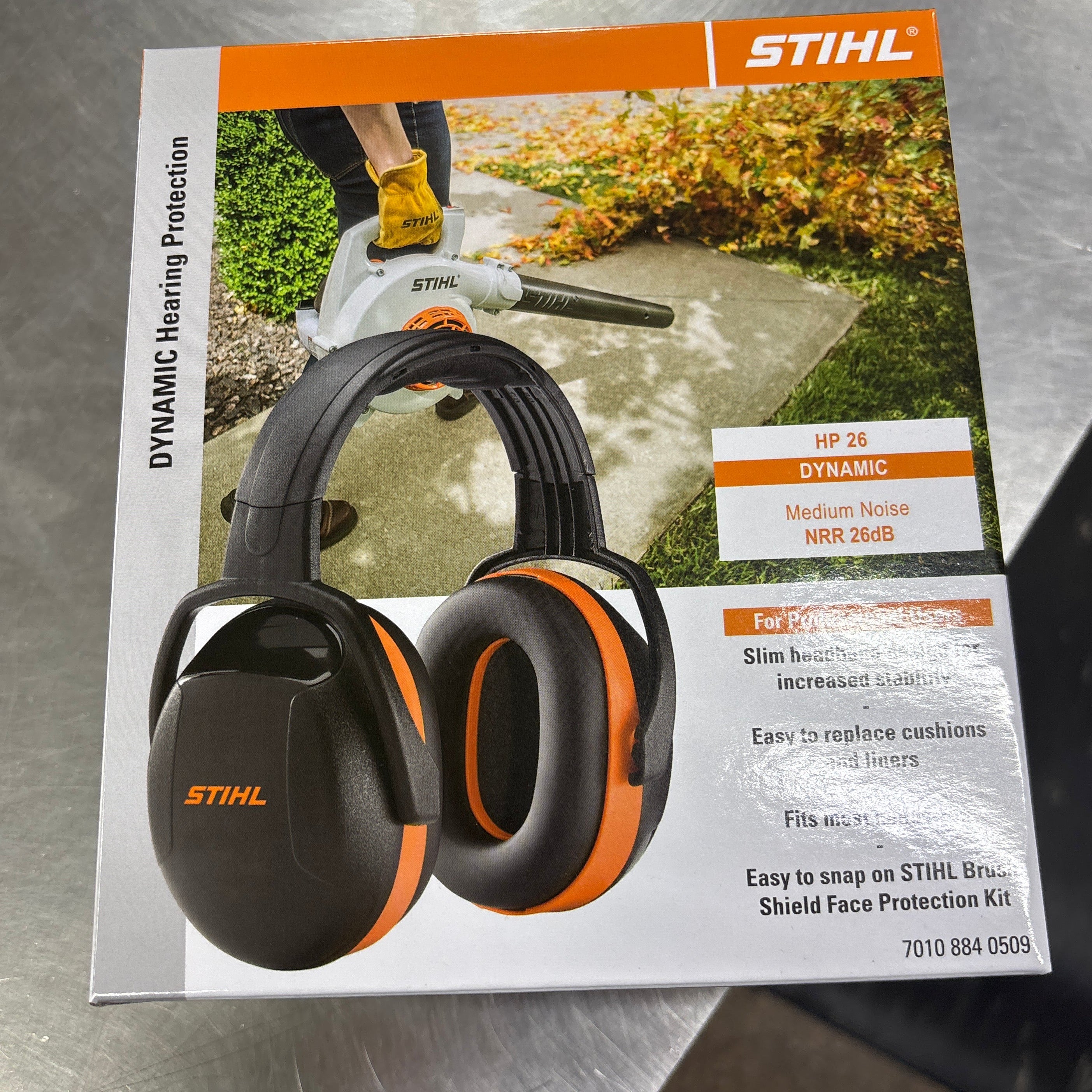 Black/Orange Ear Muffs Hearing Protectors