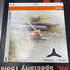 stihl brushcutter blade 3 tooth 4112 713 4100