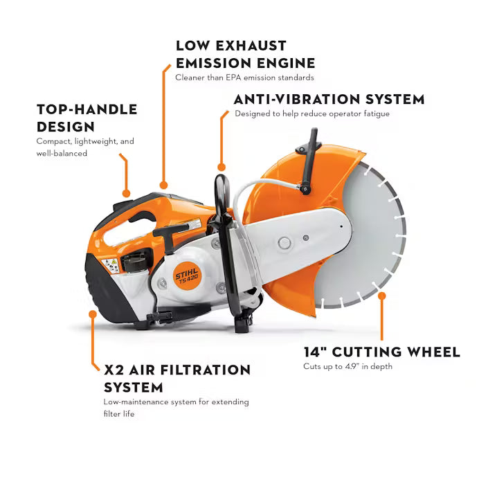 stihl ts 420 stihl cutquik saw 4238 011 2821 us