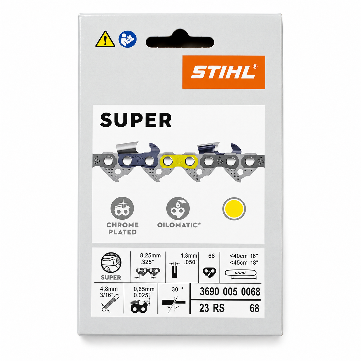 stihl 23rs rapid super saw chain loop 3690 005 0068