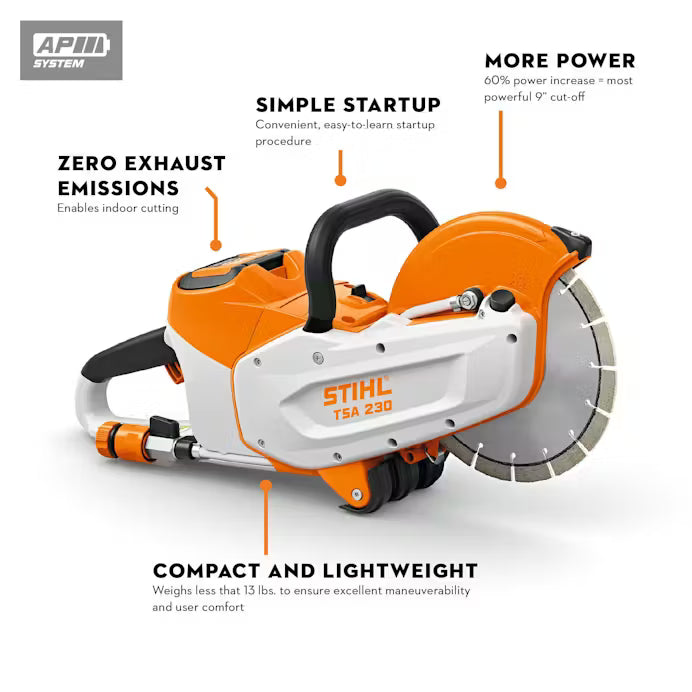 stihl tsa 230 battery cut off machine 4864 011 6601 us