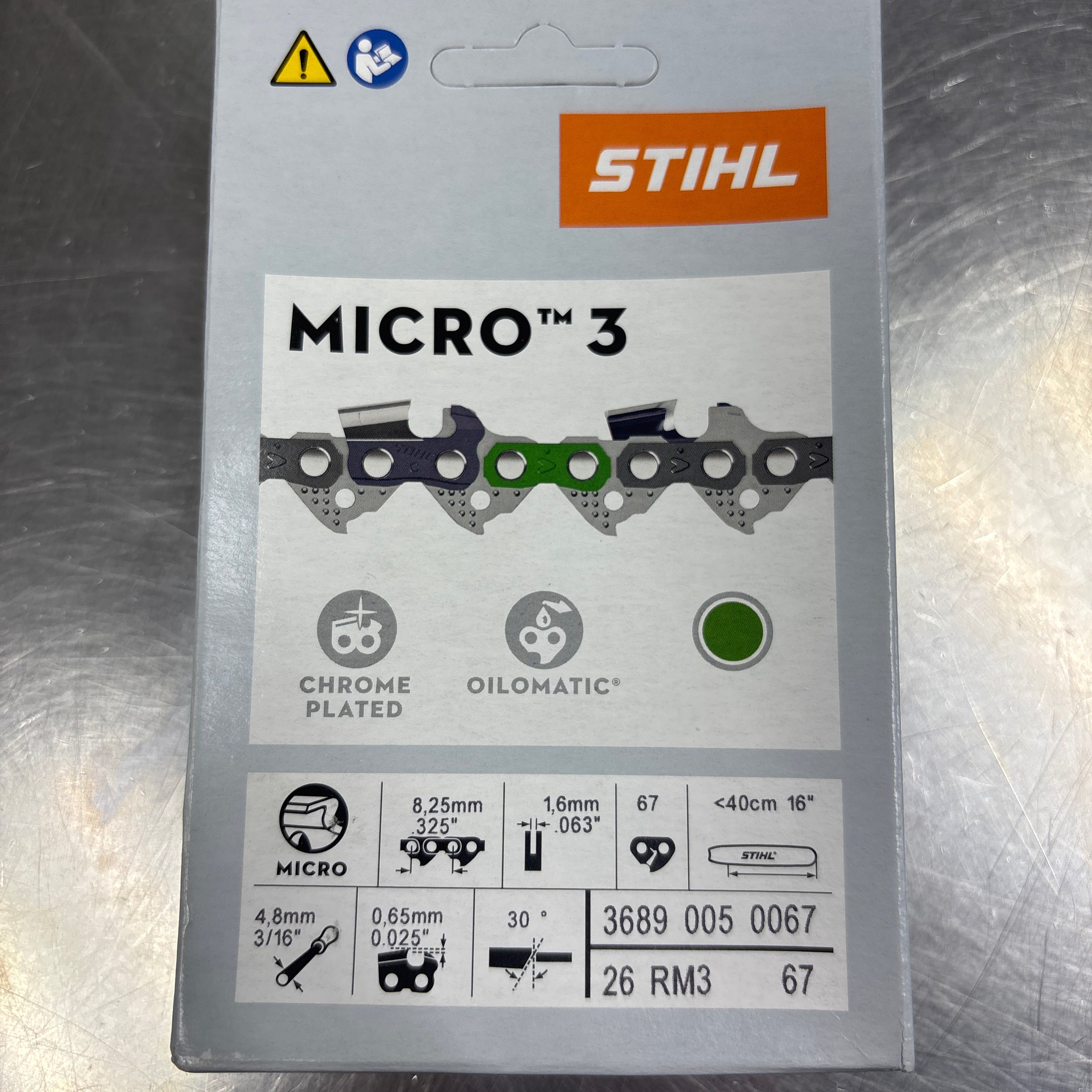 stihl 26rm3 67 rapid micro saw chain loop 3689 005 0067