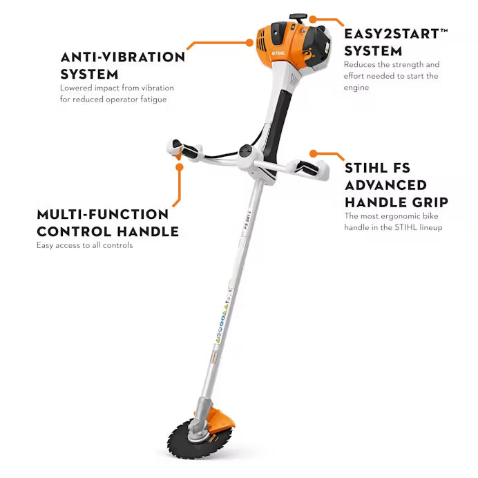 stihl fs 561 c em professional gas trimmer 4148 200 0225