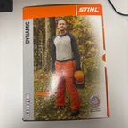 stihl orange 6 layer chainsaw protective apron chap