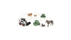 1 32 bobcat skid steer loader farm animal toy set