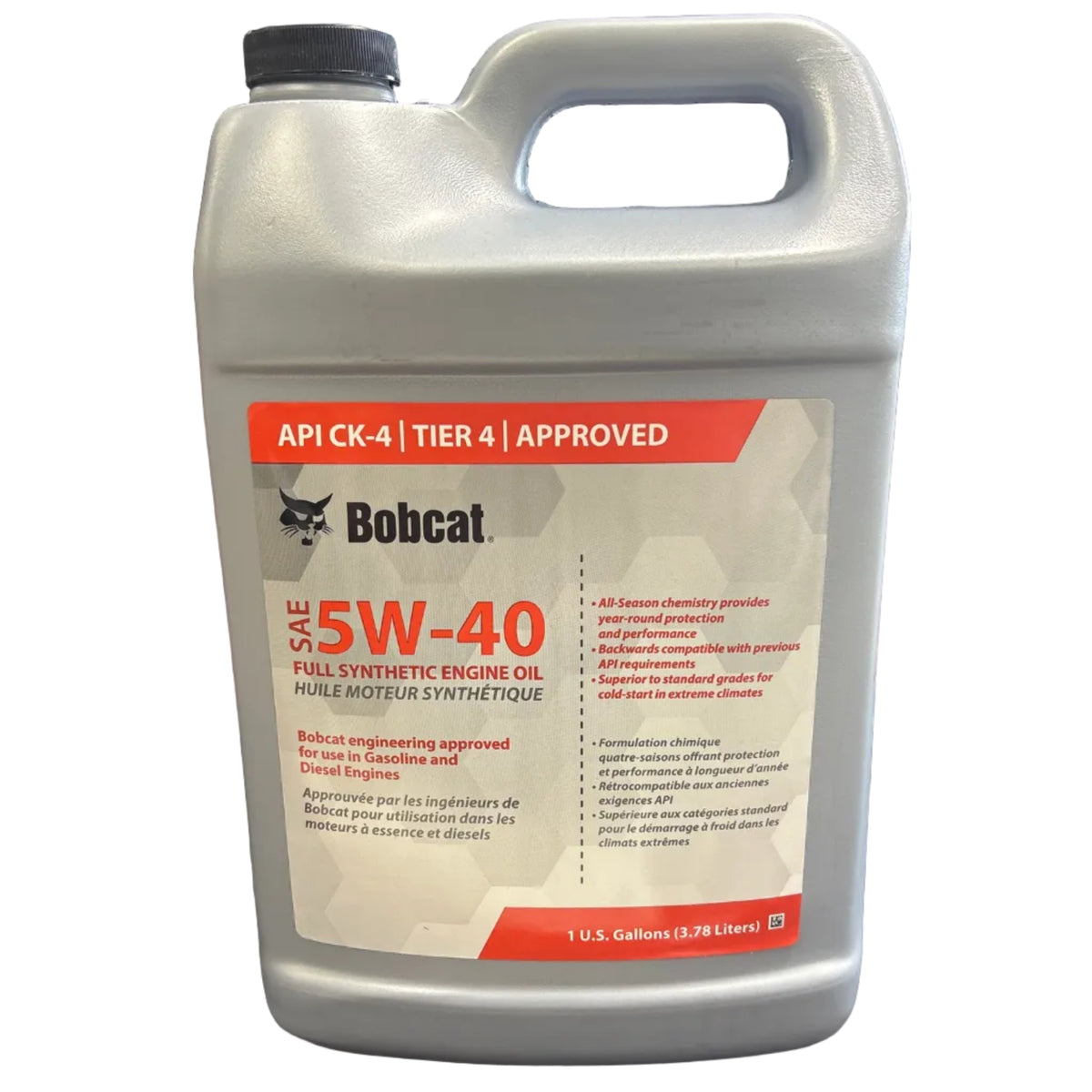 Bobcat Synthetic Engine Oil 5W40 - 1 Gallon 7403514