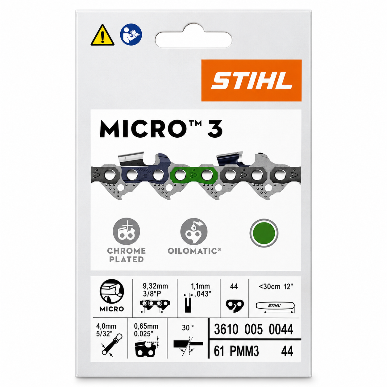 stihl 61pmm3 44 micro saw chain loop 3610 005 0044