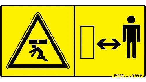 Bobcat Stay Clear Decal 6713507