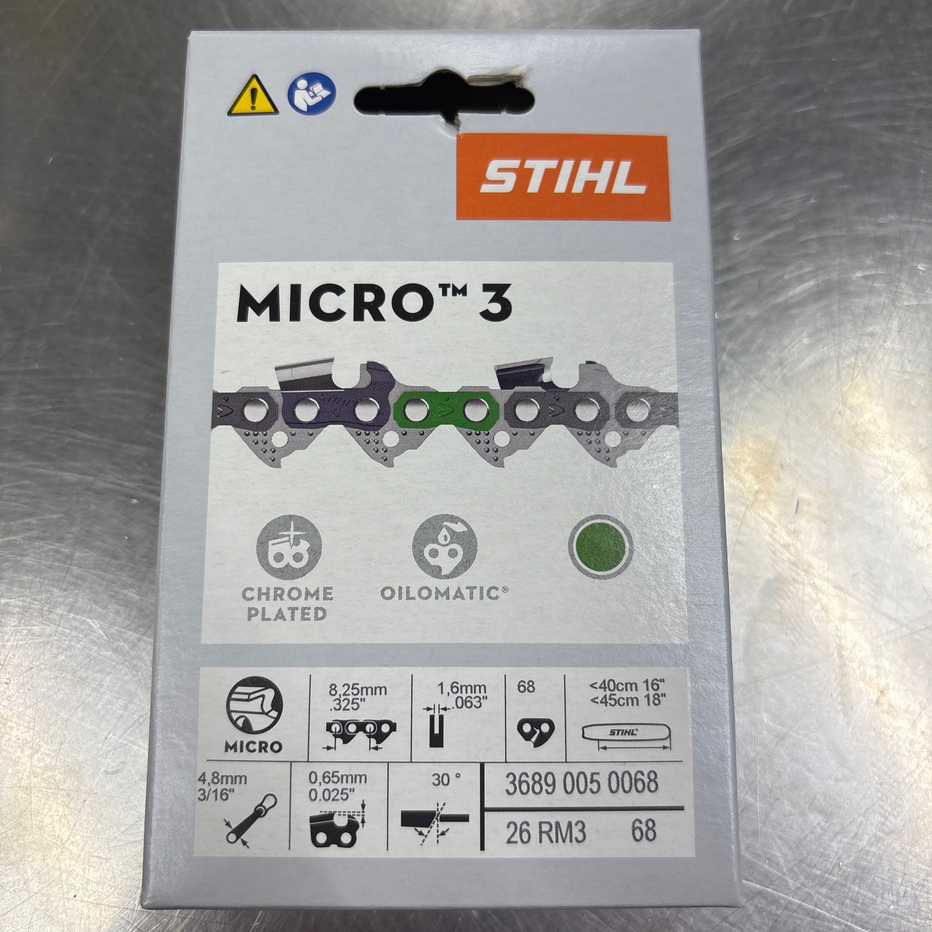 stihl 26rm3 68 rapid micro saw chain loop 3689 005 0068