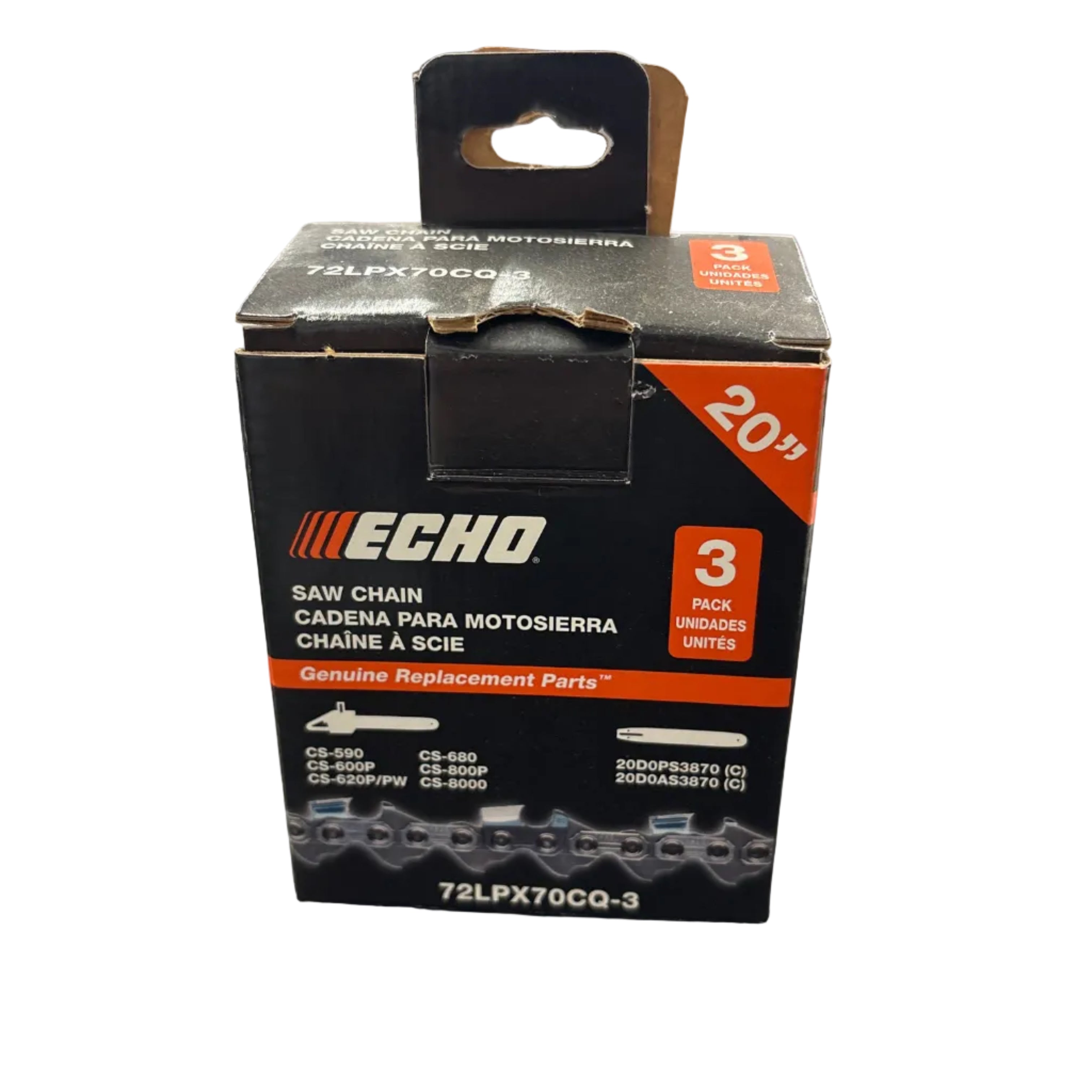 echo 20 chain 3 pack 72lpx70cq 3
