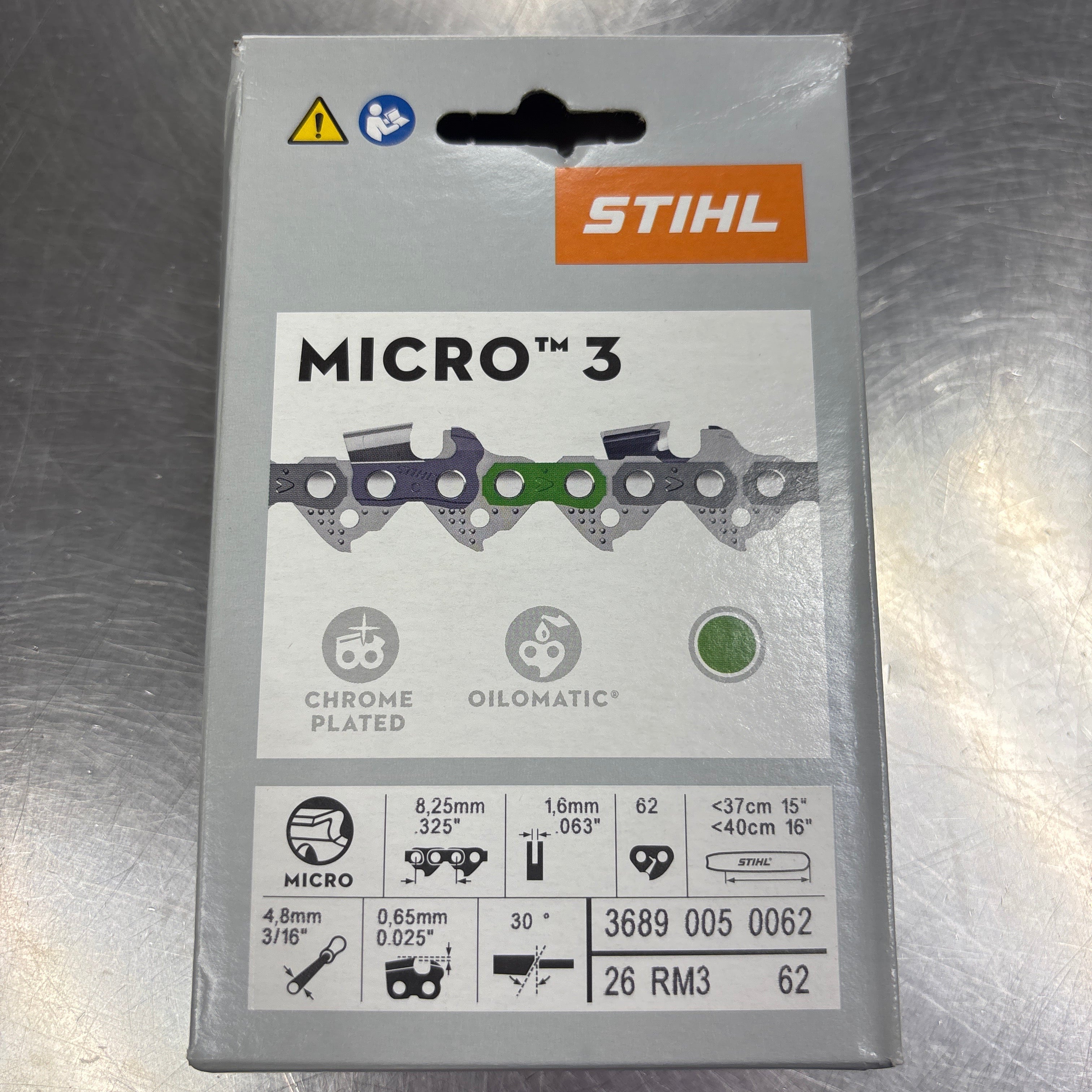stihl 26rm3 62 rapid micro saw chain loop 3689 005 0062