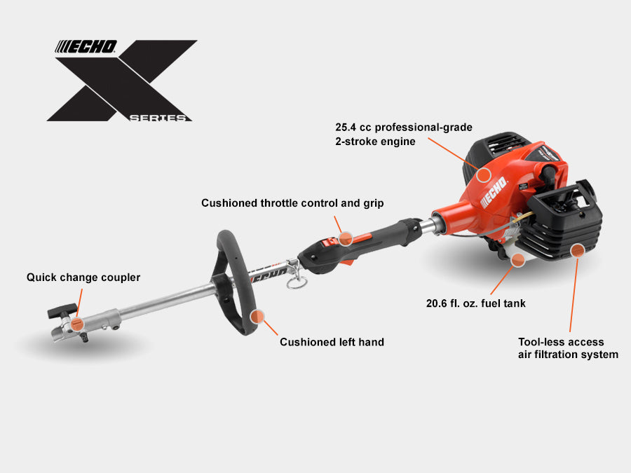 echo pro attachment series powerhead pas 2620