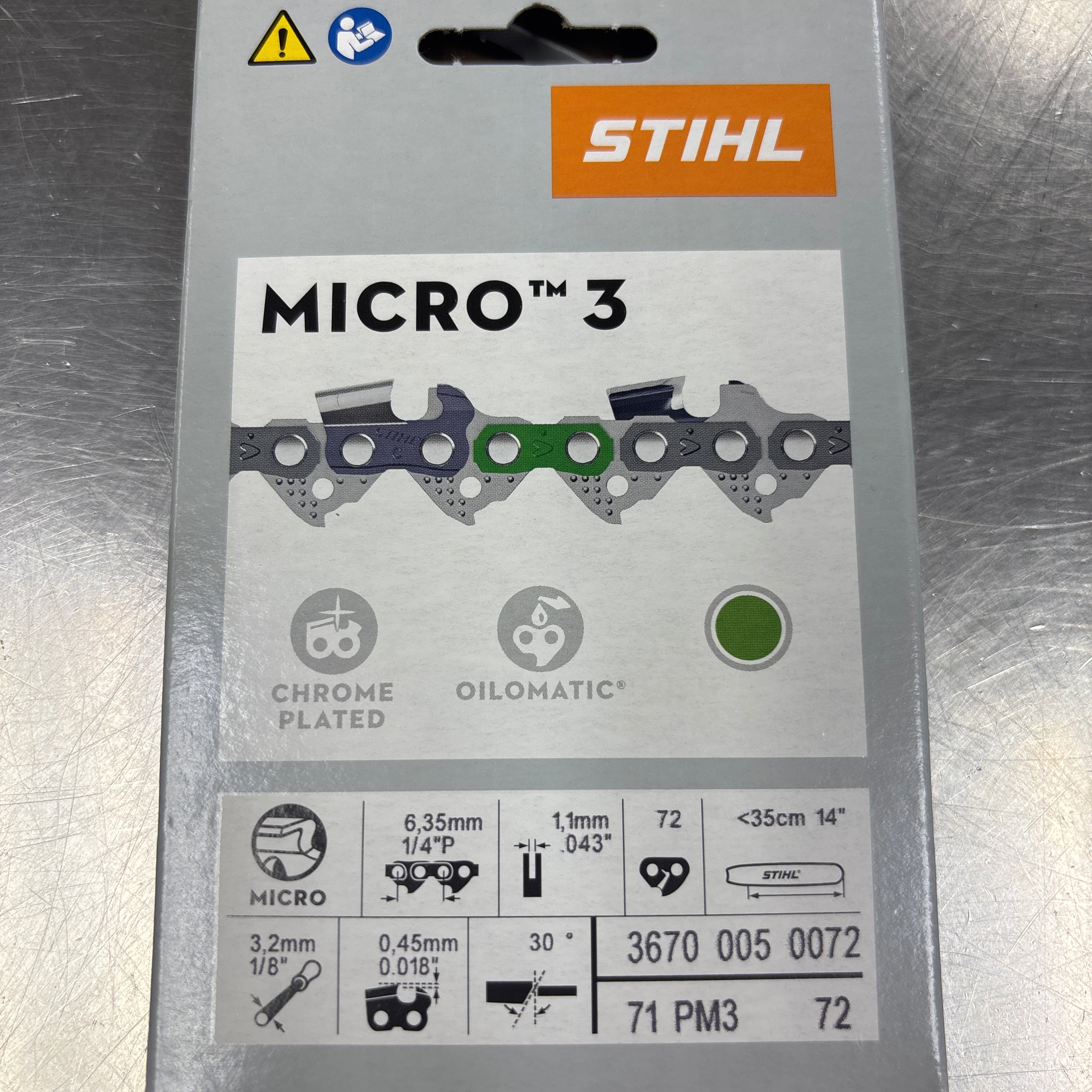 stihl 71pm3 72 micro saw chain loop 3670 005 0072