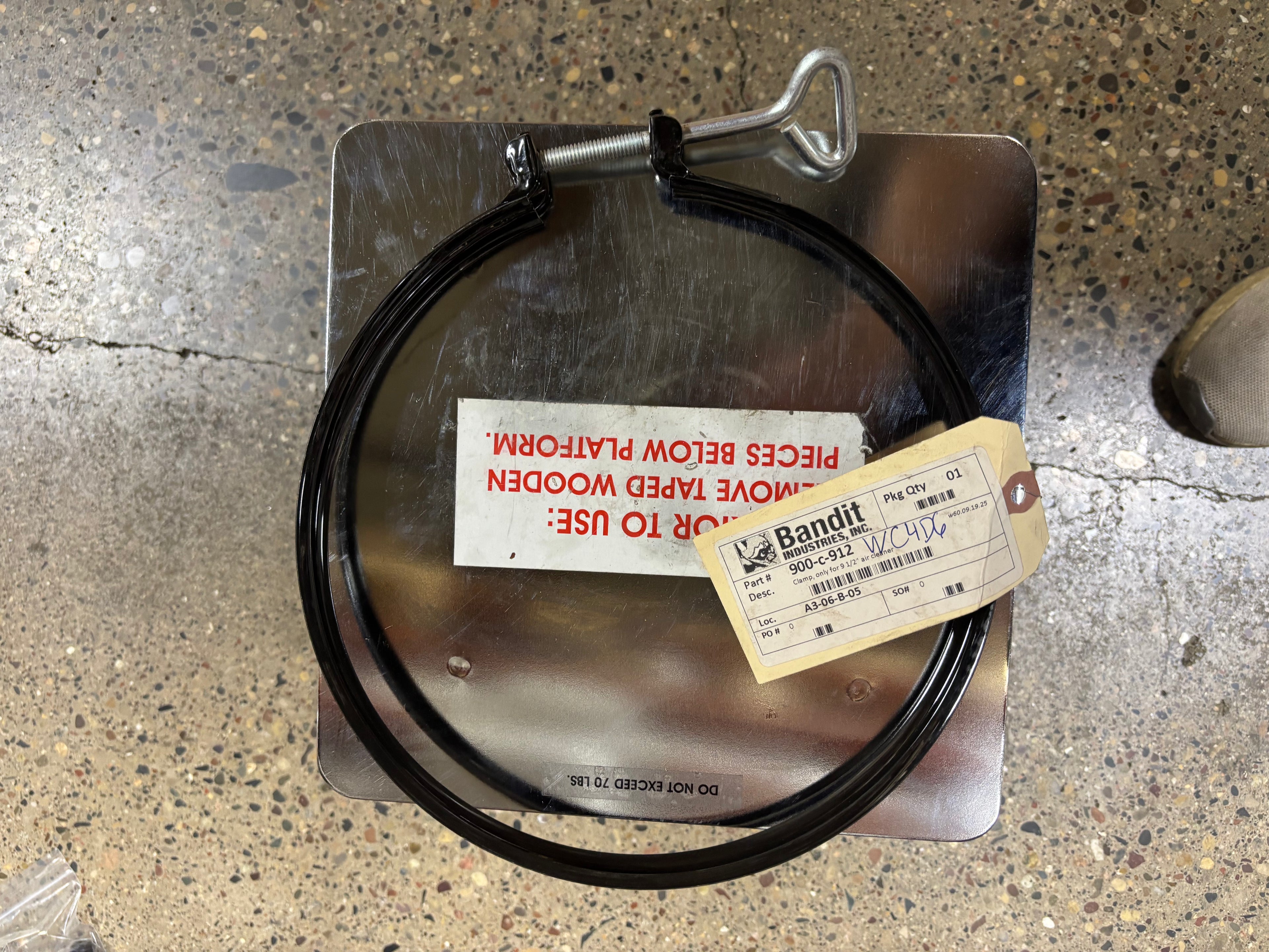 bandit industries clamp for 9 1 2 900 c 912