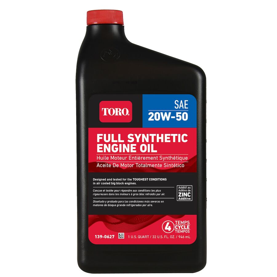 toro 20w50 full synthetic engine oil 139 0627