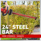 60V MAX* 24 in. Brushless Hedge Trimmer - 2.0Ah Battery Included