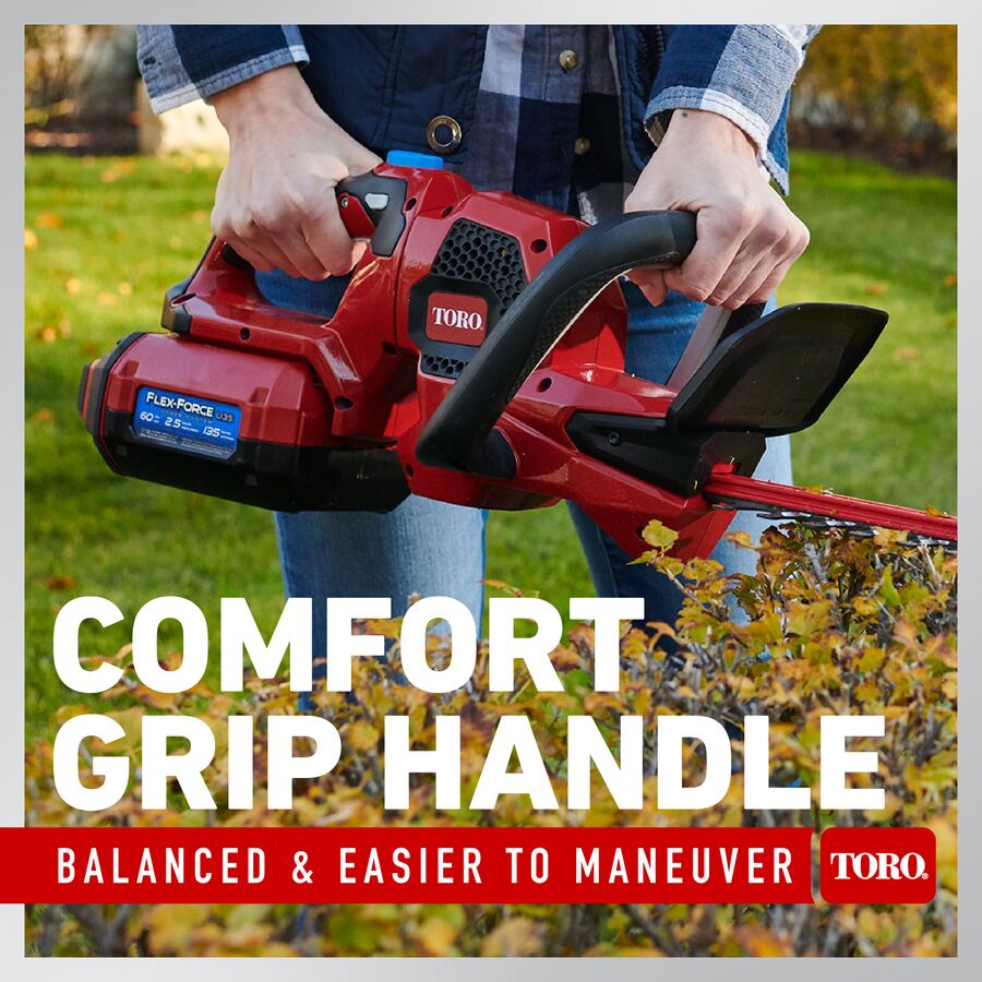 60V MAX* 24 in. Brushless Hedge Trimmer - 2.0Ah Battery Included