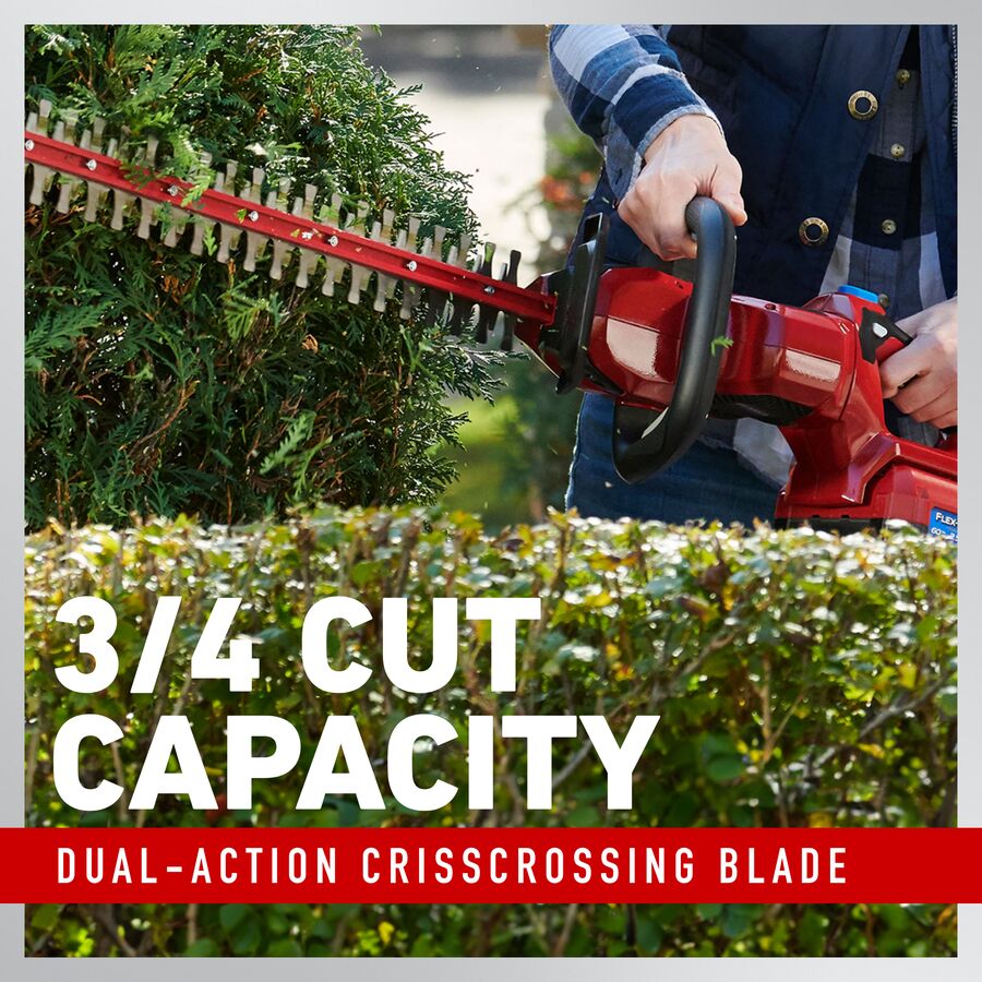60V MAX* 24 in. Brushless Hedge Trimmer - 2.0Ah Battery Included