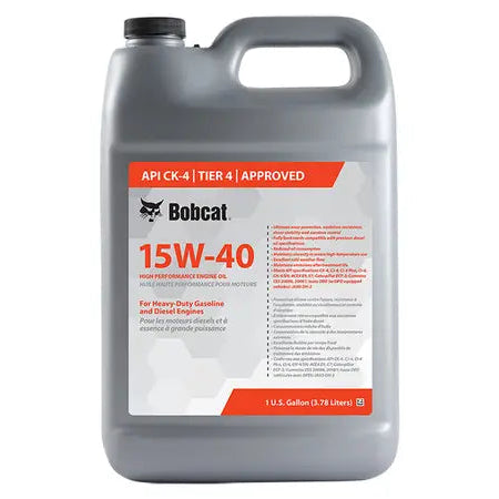bobcat engine oil 15w40 1 gallon 7023081