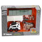 1:32 Bobcat Skid Steer Loader Farm Animal Toy Set