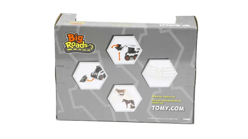1 32 bobcat skid steer loader farm animal toy set