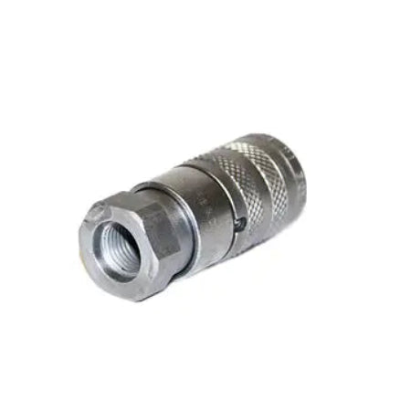 Bobcat Flat Faced Female Coupler, 1/4" body, 9/16" UNF/ORB thread, 7246786
