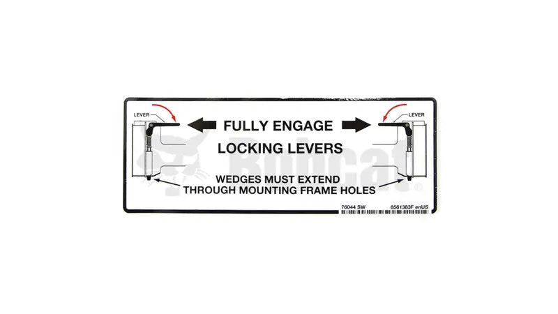 Bob-Tach Operation Decal