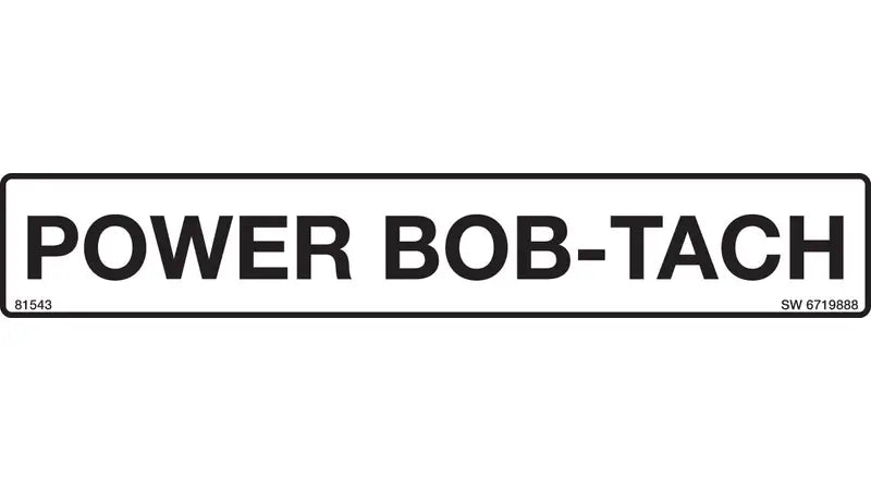 Bobcat Power Bob-Tach Decal, 6719888