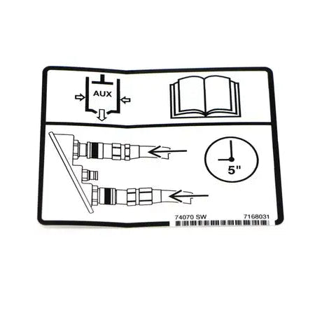 Bobcat Coupler Decal, 7168031