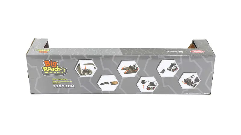 1:32 Peterbilt 579 with S450 Skid Steer Loaders Toy Set