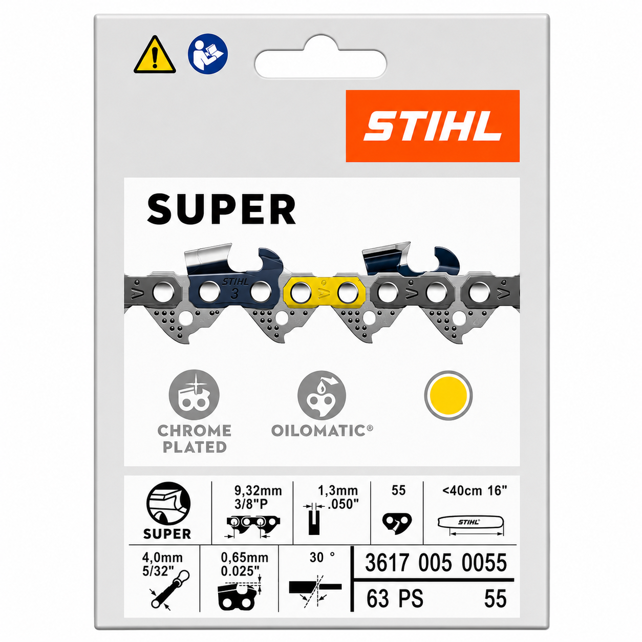 stihl 63ps 55 super saw chain loop 3617 005 0055