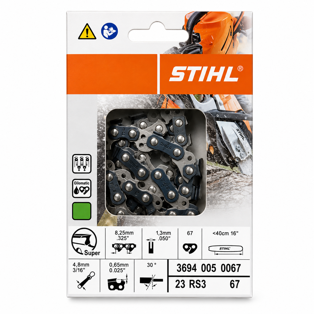 stihl 23rs3 67 super saw chain loop 3694 005 0067