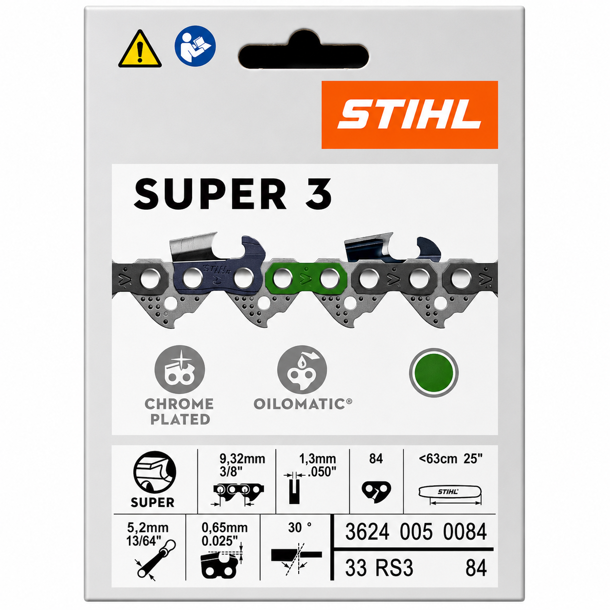 stihl 33rs3 84 rapid super saw chain loop 3624 005 0084