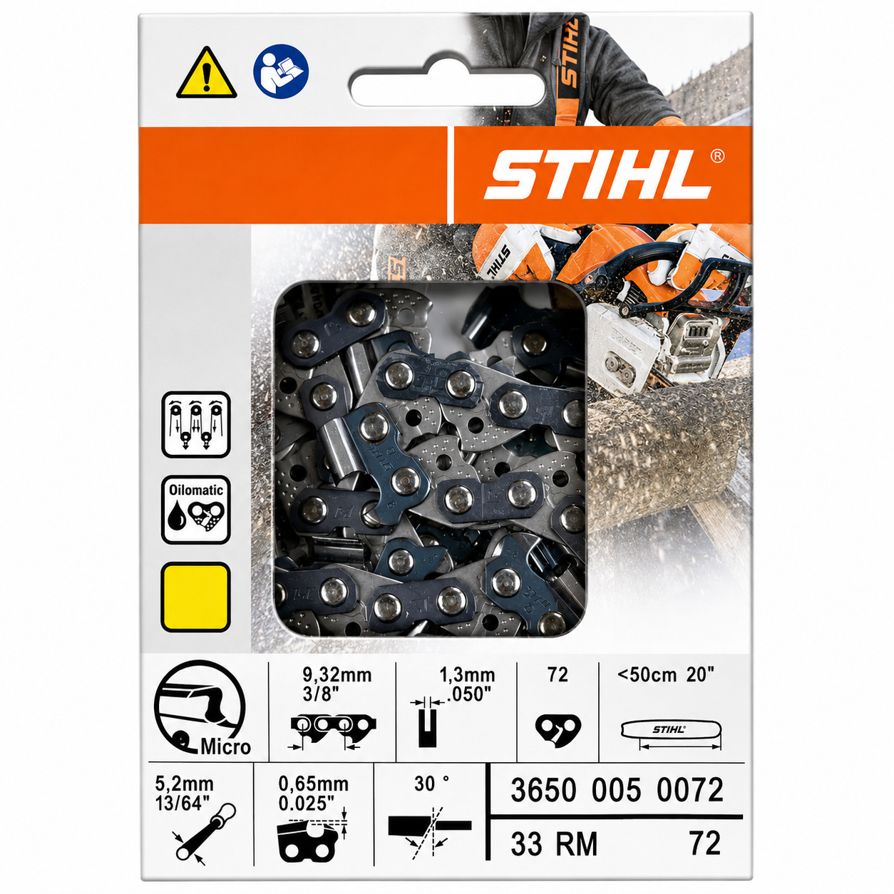 stihl 33rm 72 rapid micro saw chain loop 3650 005 0072