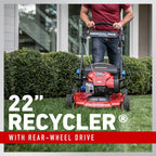 toro 22 inch smartstow personal pace mower 21465