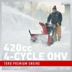 toro 28 inch power max hd 1428 ohxe snowblower 38843