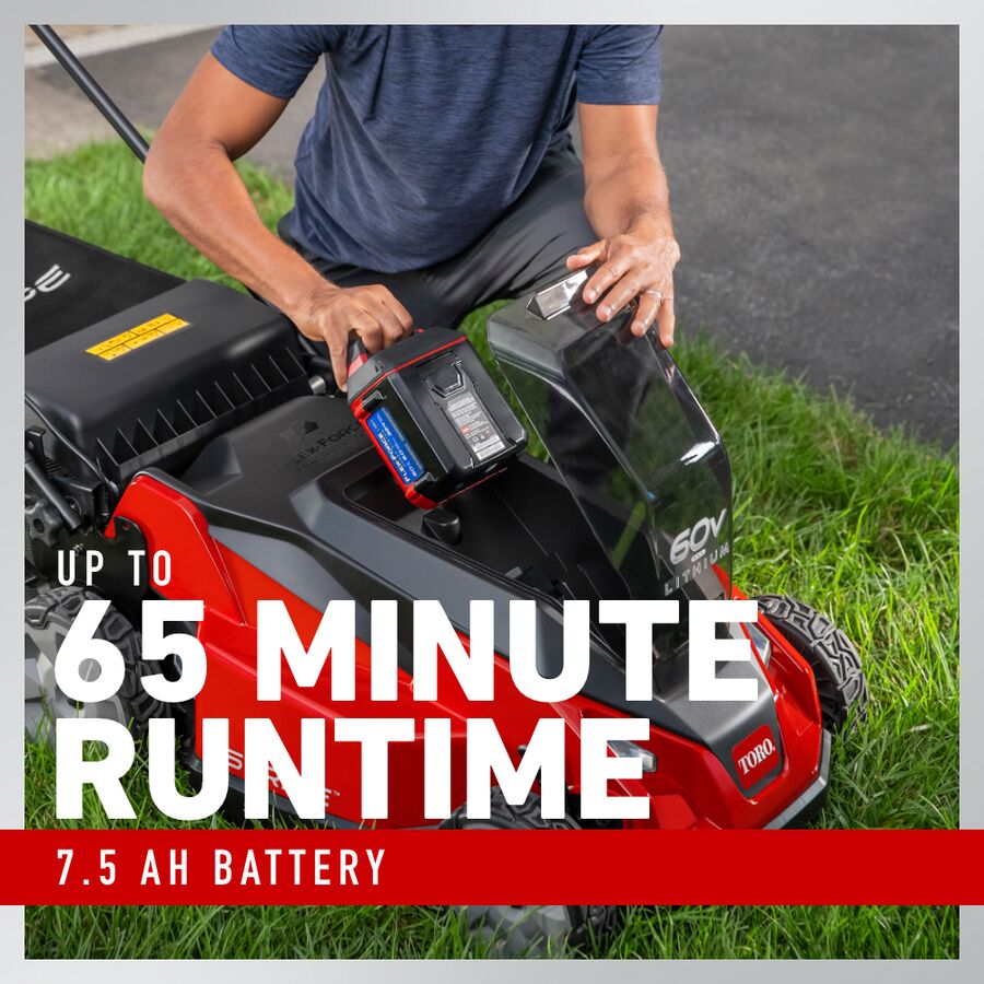 toro 60v max 21 inch stripe dual blade mower 21623