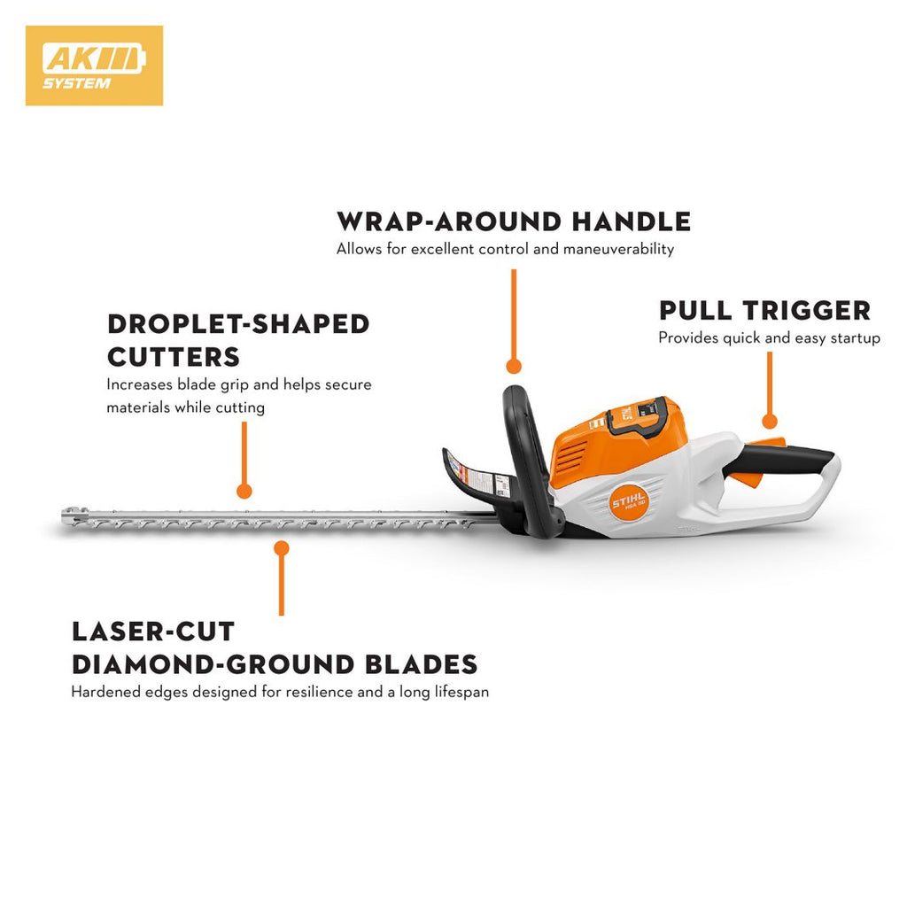 stihl hsa 50 battery powered hedge trimmer 4521 011 3571 us