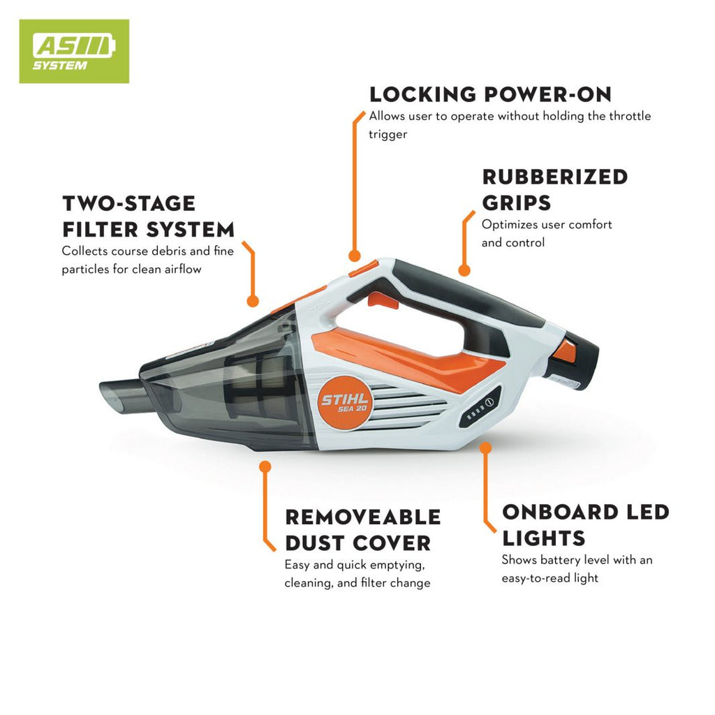 stihl sea 20 battery handheld vacuum sa03 011 7301 us