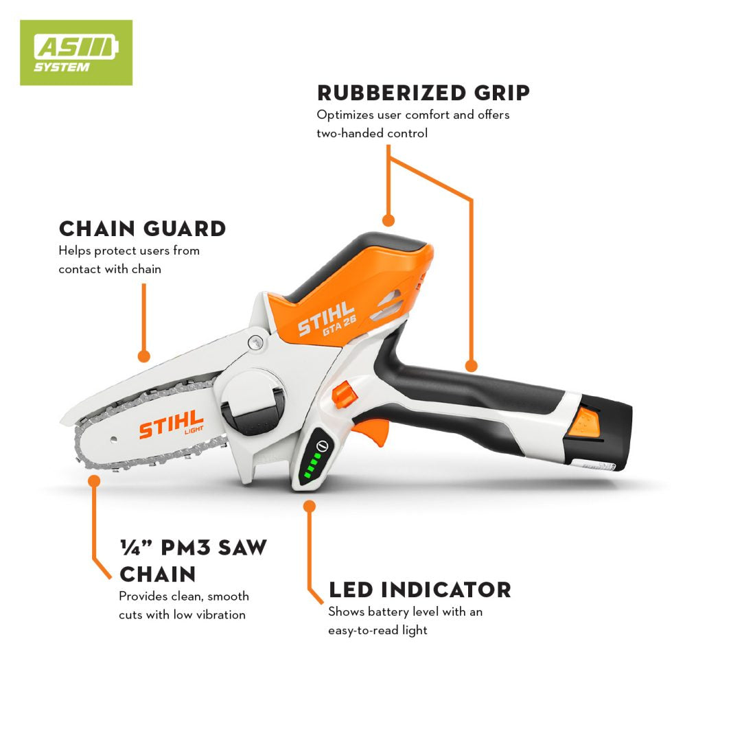 stihl gta 26 battery garden pruner ga01 011 6911 us