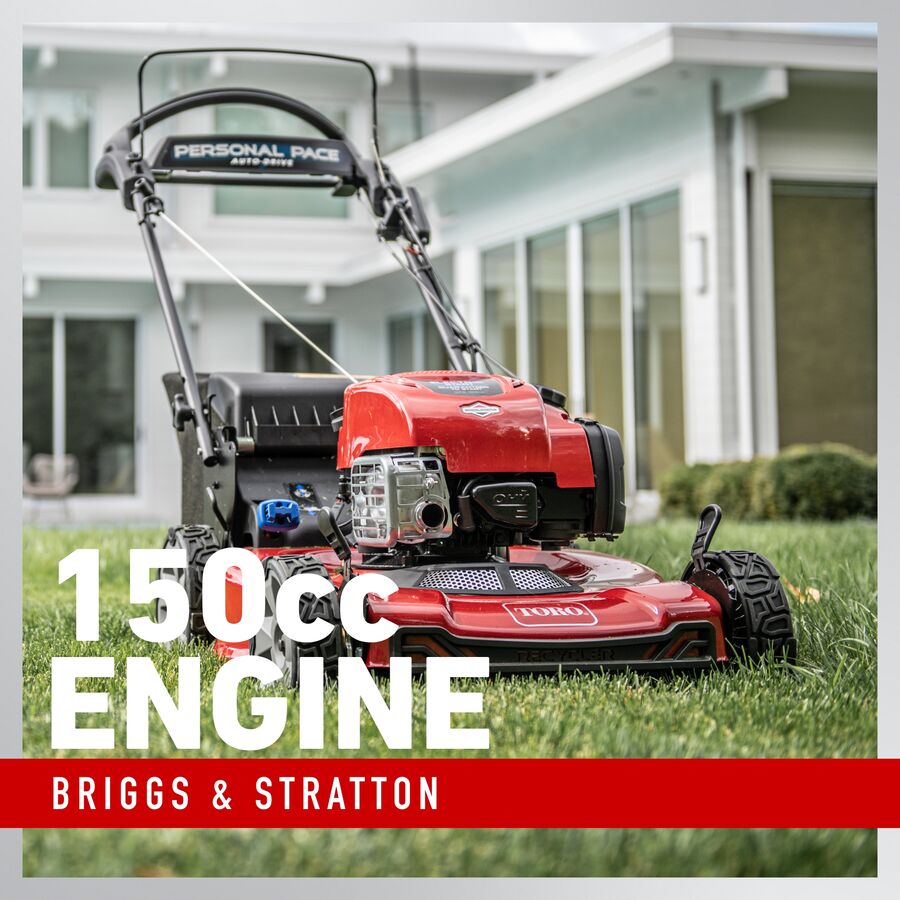 toro 22 inch smartstow personal pace mower 21465