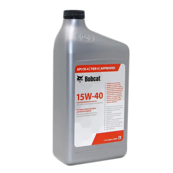 Bobcat Engine Oil, 15W40 - 1 Quart, 7023080