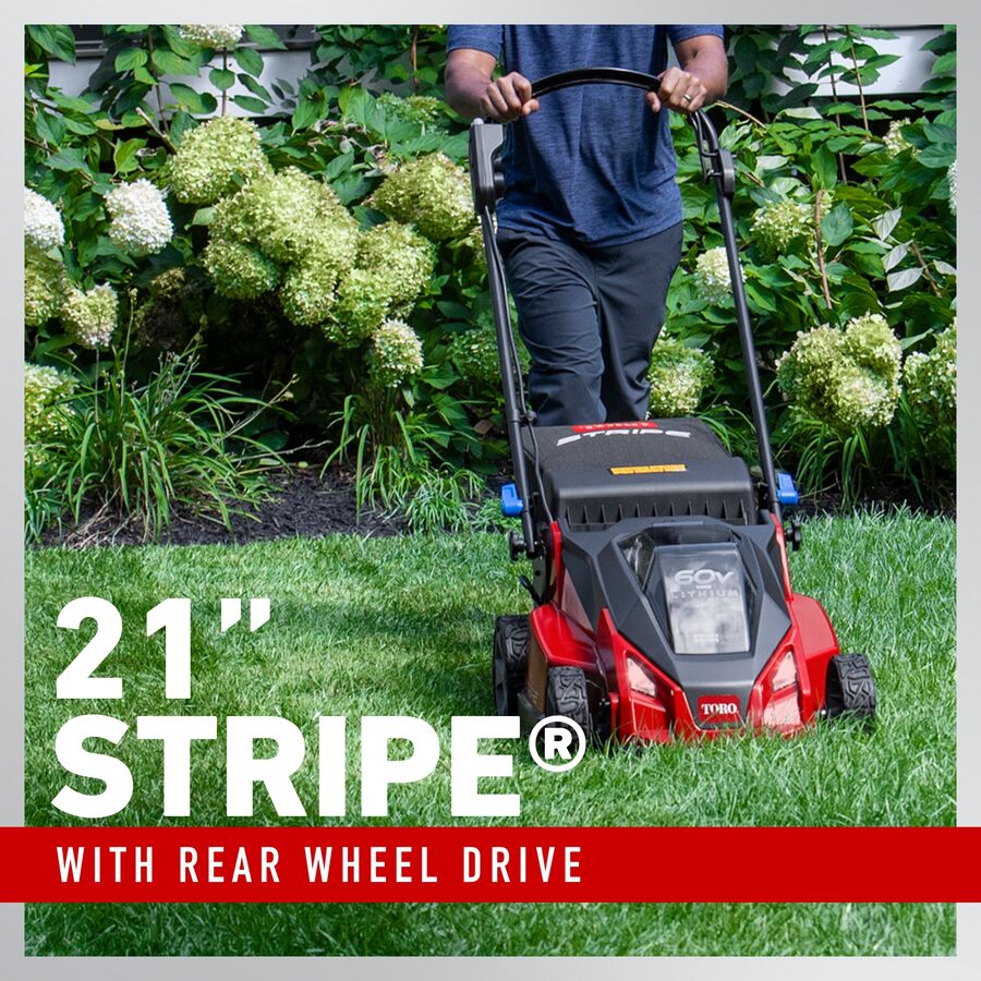 21 inch. 60V MAX* Stripe Self-Propelled Mower 21621