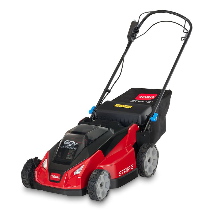 toro 60v max 21 inch stripe dual blade mower 21623