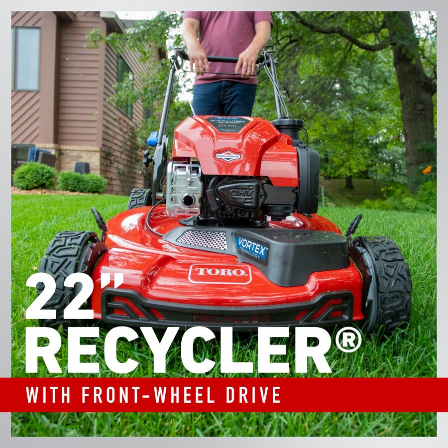 toro 22 inch recycler self propelled mower 21442