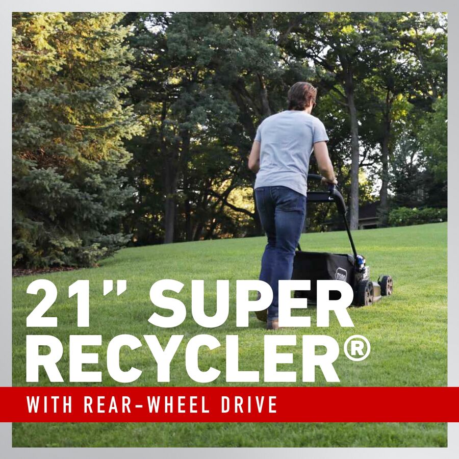 21 inch. Personal Pace Smartstow Super Recycler Electric Start Mower 21564
