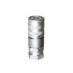 Flat Faced Female Coupler, 3/8" body, 3/4" UNF/ORB thread