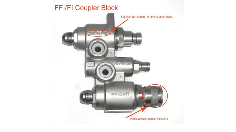 Female Flat Face Hydraulic Coupler Replacement Cartridge