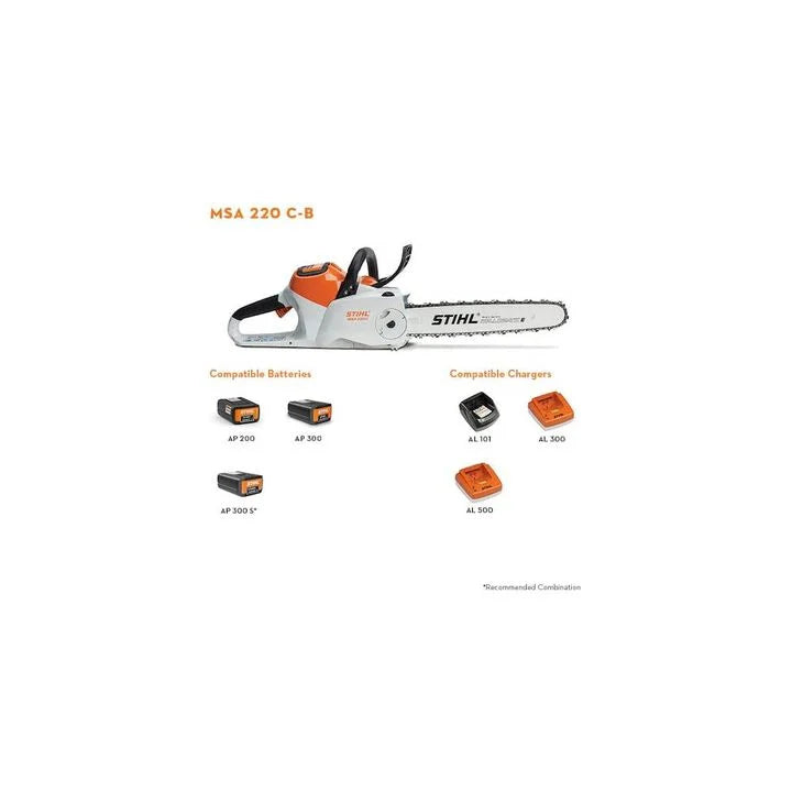 stihl msa 220 c b battery powered chainsaw ma03 200 0014